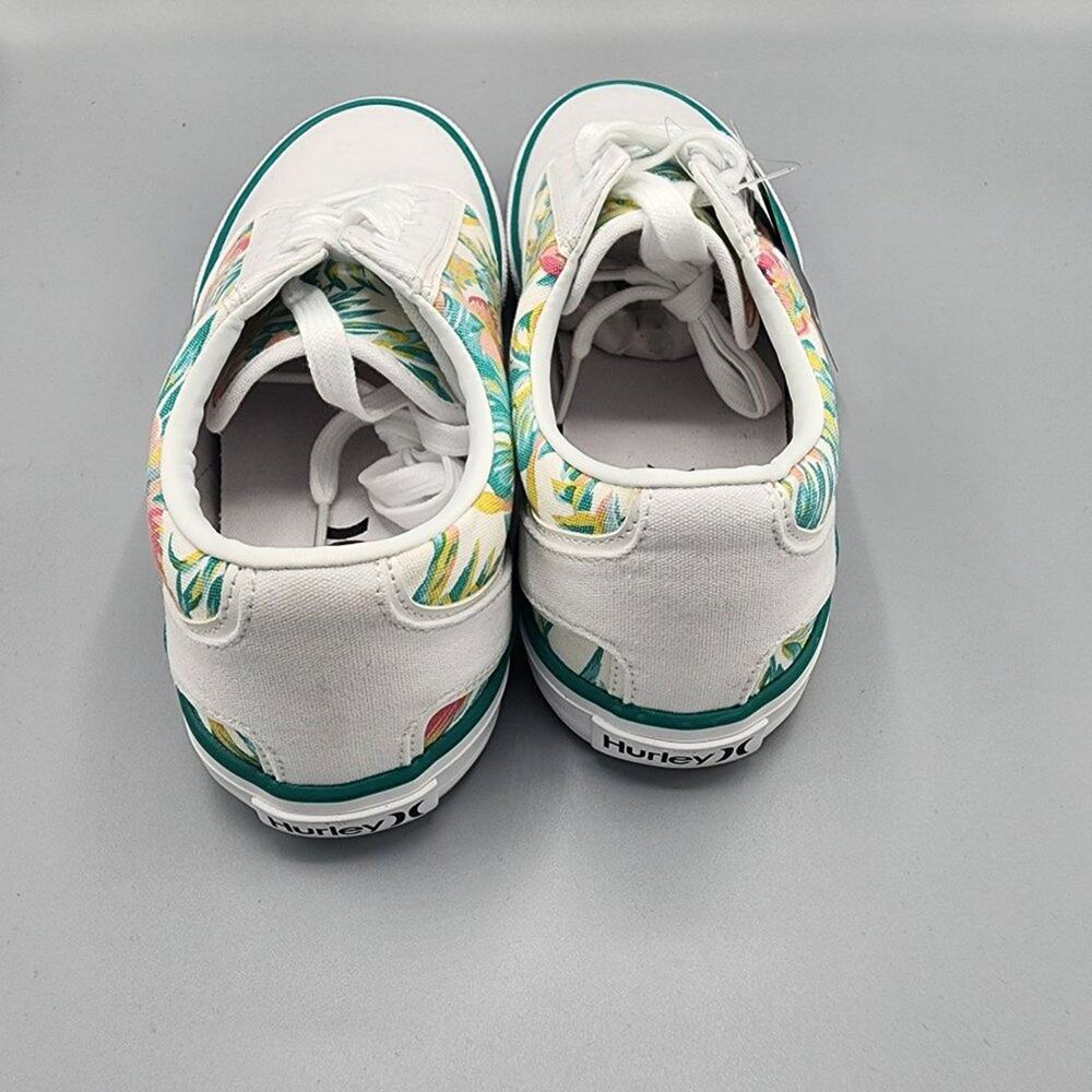 Hurley NIB Kayo lace tropical floral print sneakers woman's size 9.5 - Picture 9 of 9